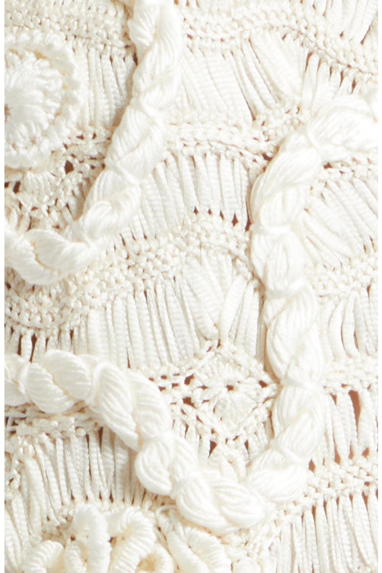 India Freeform Silk & Cotton Lace Tank, Alternate, color, IVORY