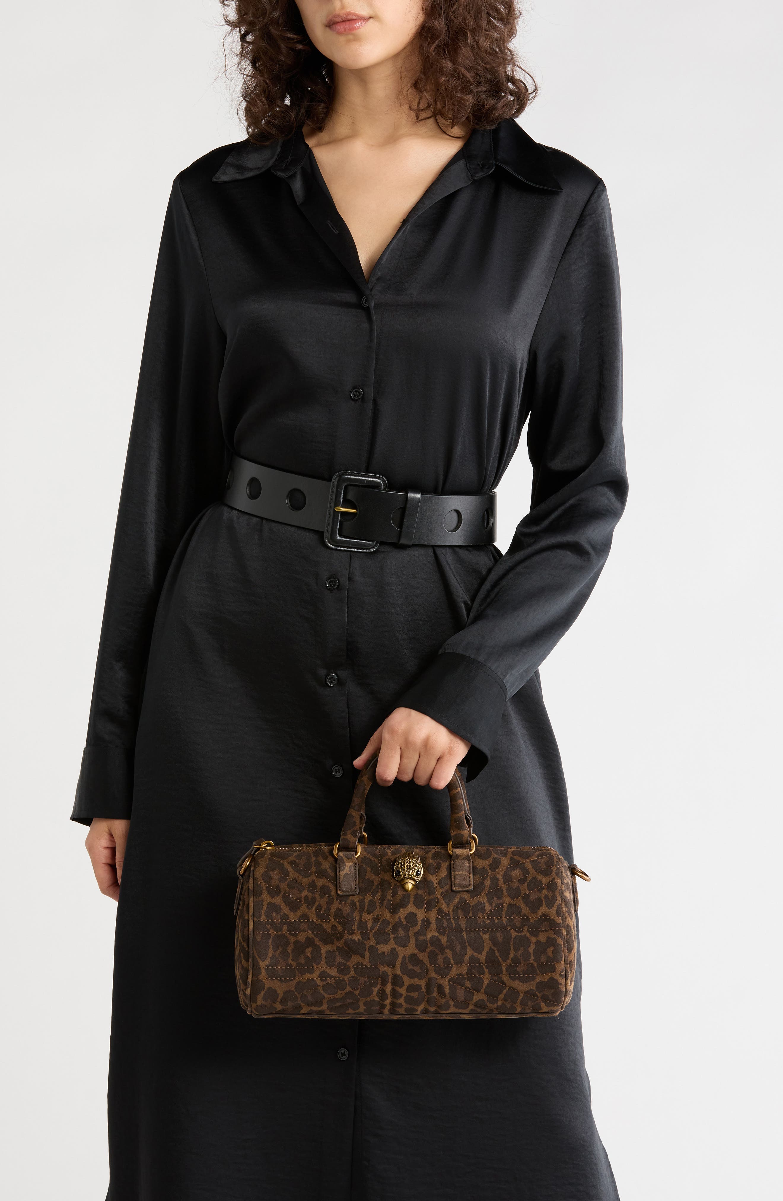 Union Jack Leopard Print Suede Barrel Bag, Alternate, color, OPEN BROWN