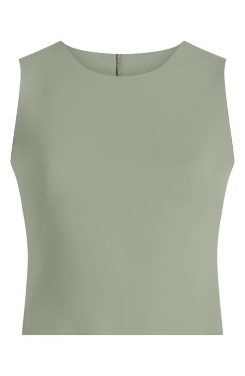 Commando Neoprene Sleeveless Shell Top In Green