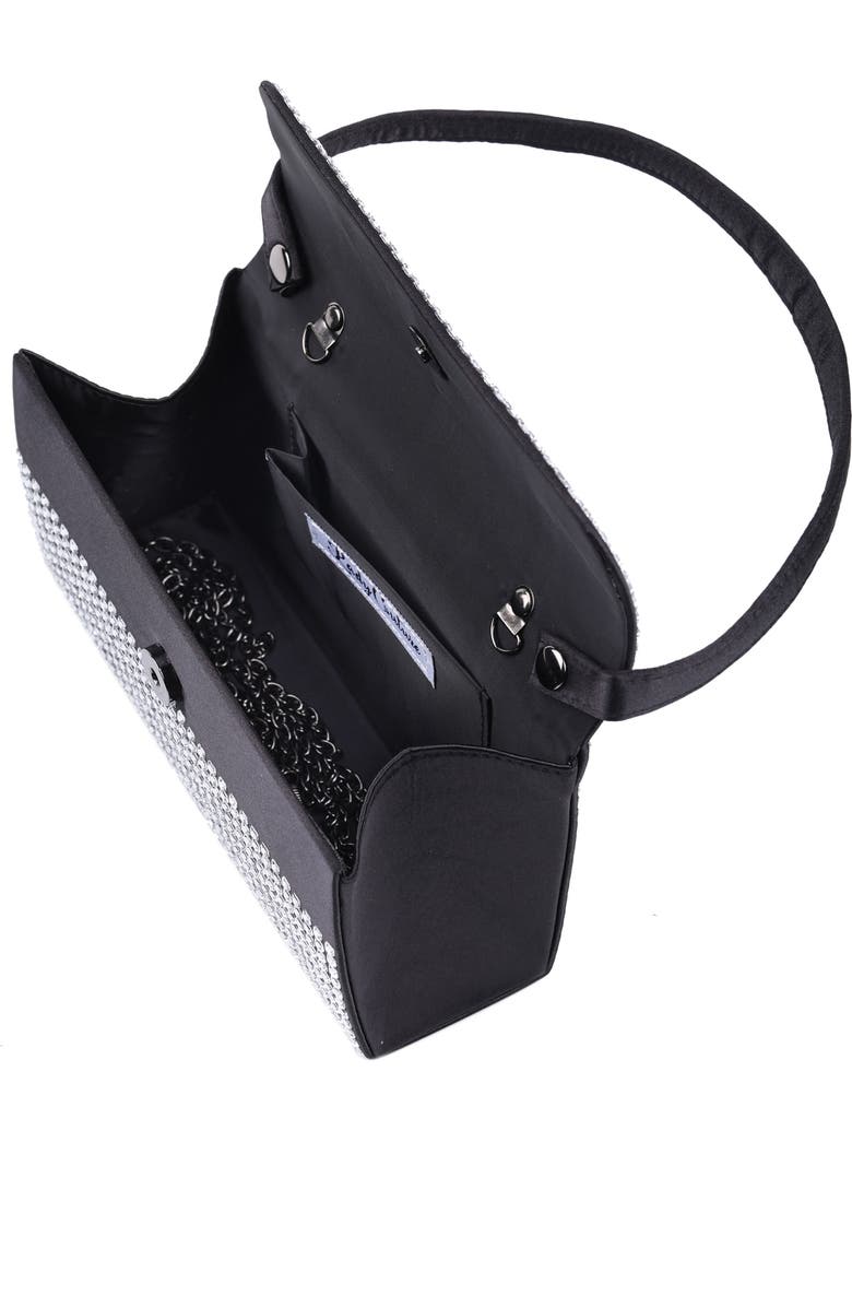 LADY COUTURE Shana Rhinestone Handbag, Alternate, color, Black