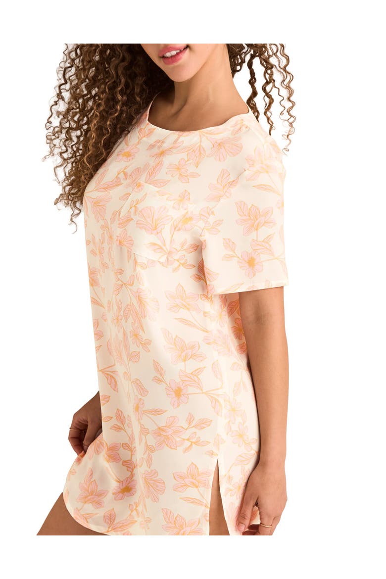Krysta Sleepshirt, Alternate, color, Floral beige