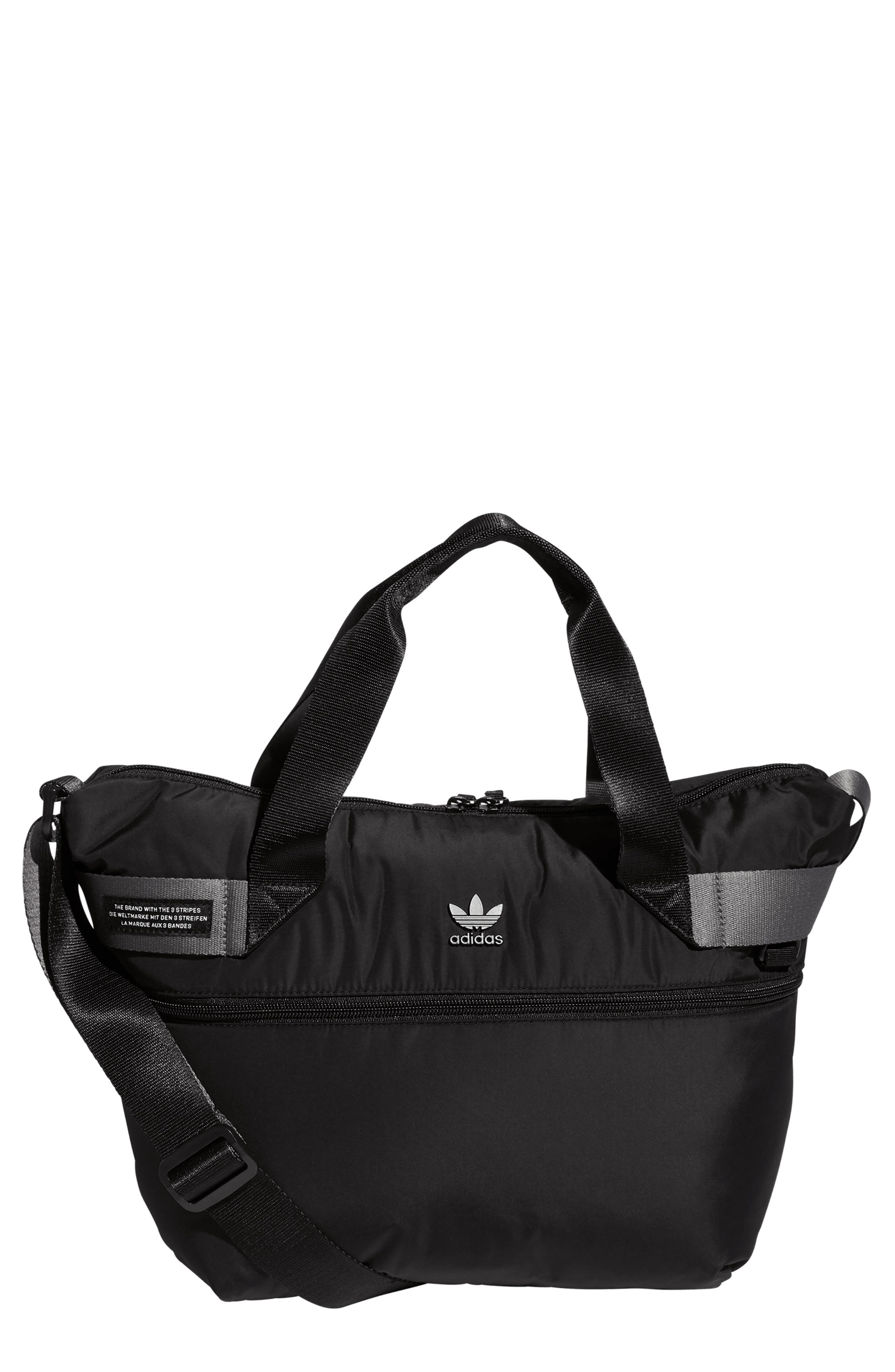 adidas Originals Recycled Polyester Puffer Shopper Tote Bag, Main, color, 