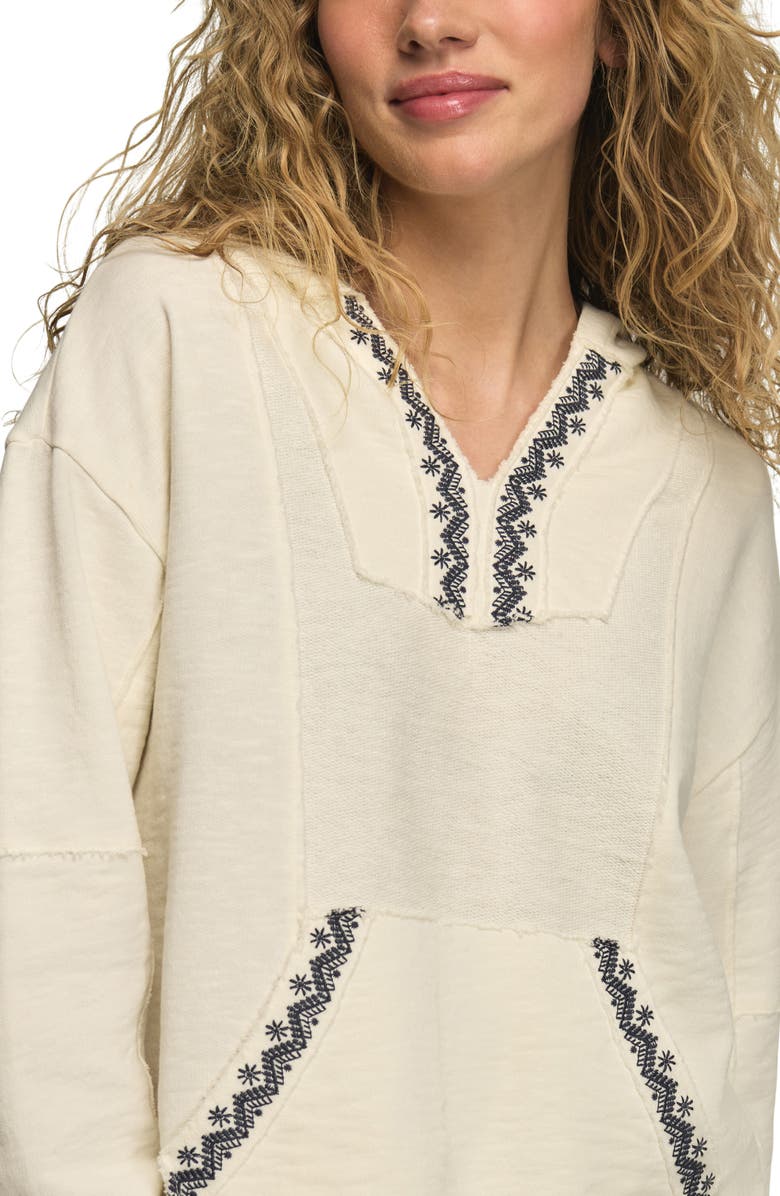 Lucky Brand Embroidered Baja Hoodie, Alternate, color, Tofu