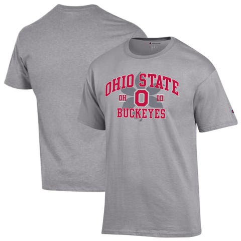 Men's Champion Heather Gray Ohio State Buckeyes Varsity T-Shirt