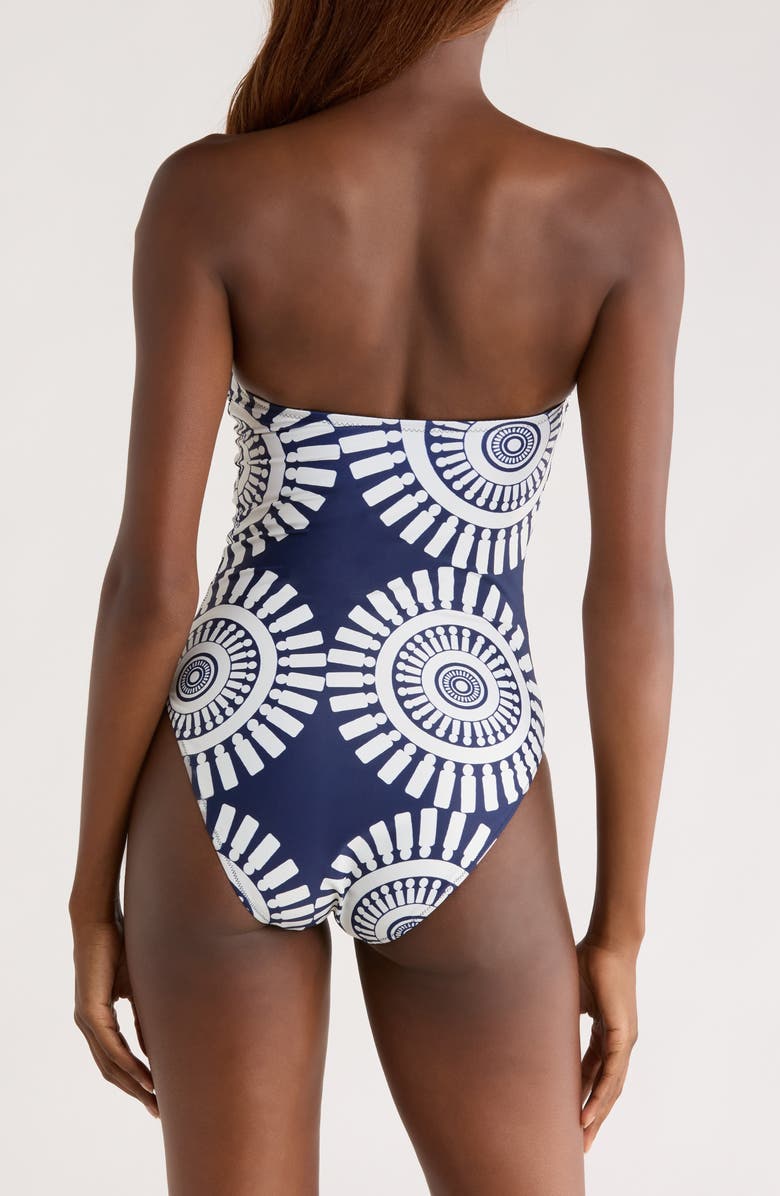 lemlem Dinha One-Piece Swimsuit, Alternate, color, Zeina Navy