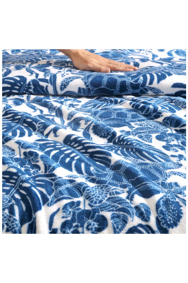Turtle Bay Throw Blanket, Alternate, color, DARK BLUE
