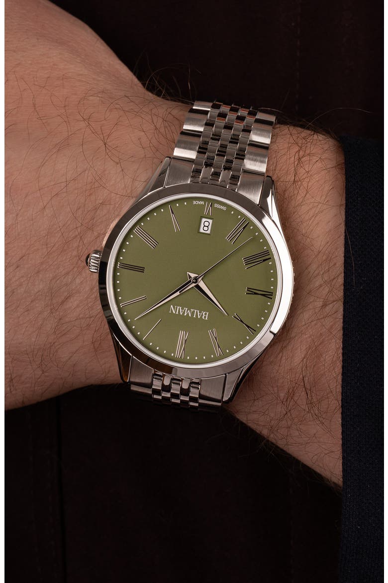 Classic R Khaki Bracelet Watch, 41mm, Alternate, color, STAINLESS STEEL