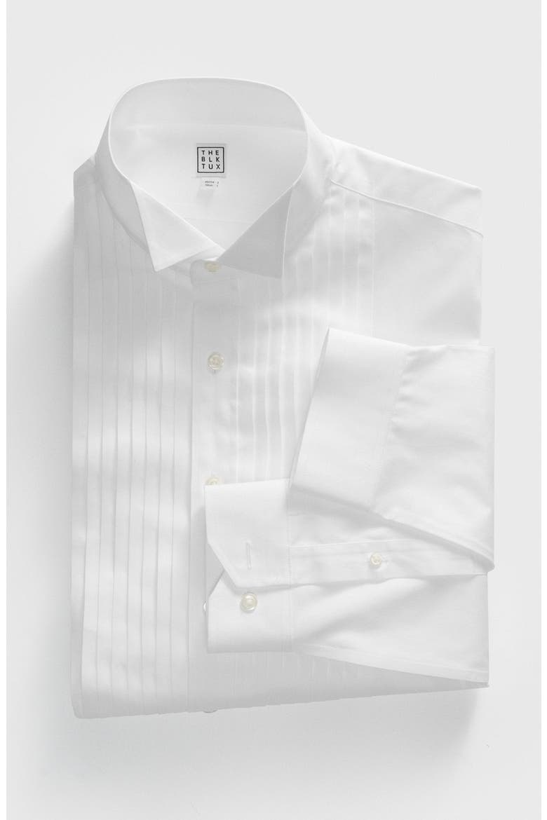 Slim Wing Tip Tuxedo Shirt, Alternate, color, White