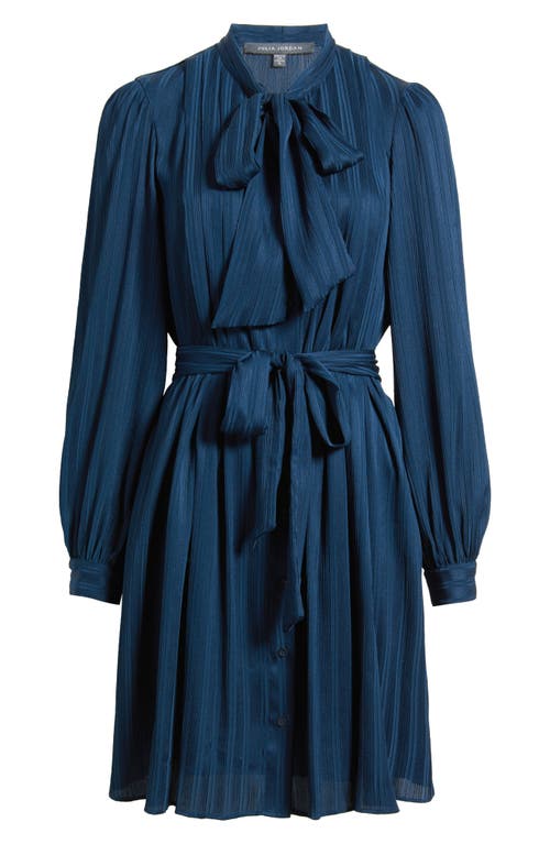 Julia Jordan Belted Long Sleeve Minidress In Animal Print