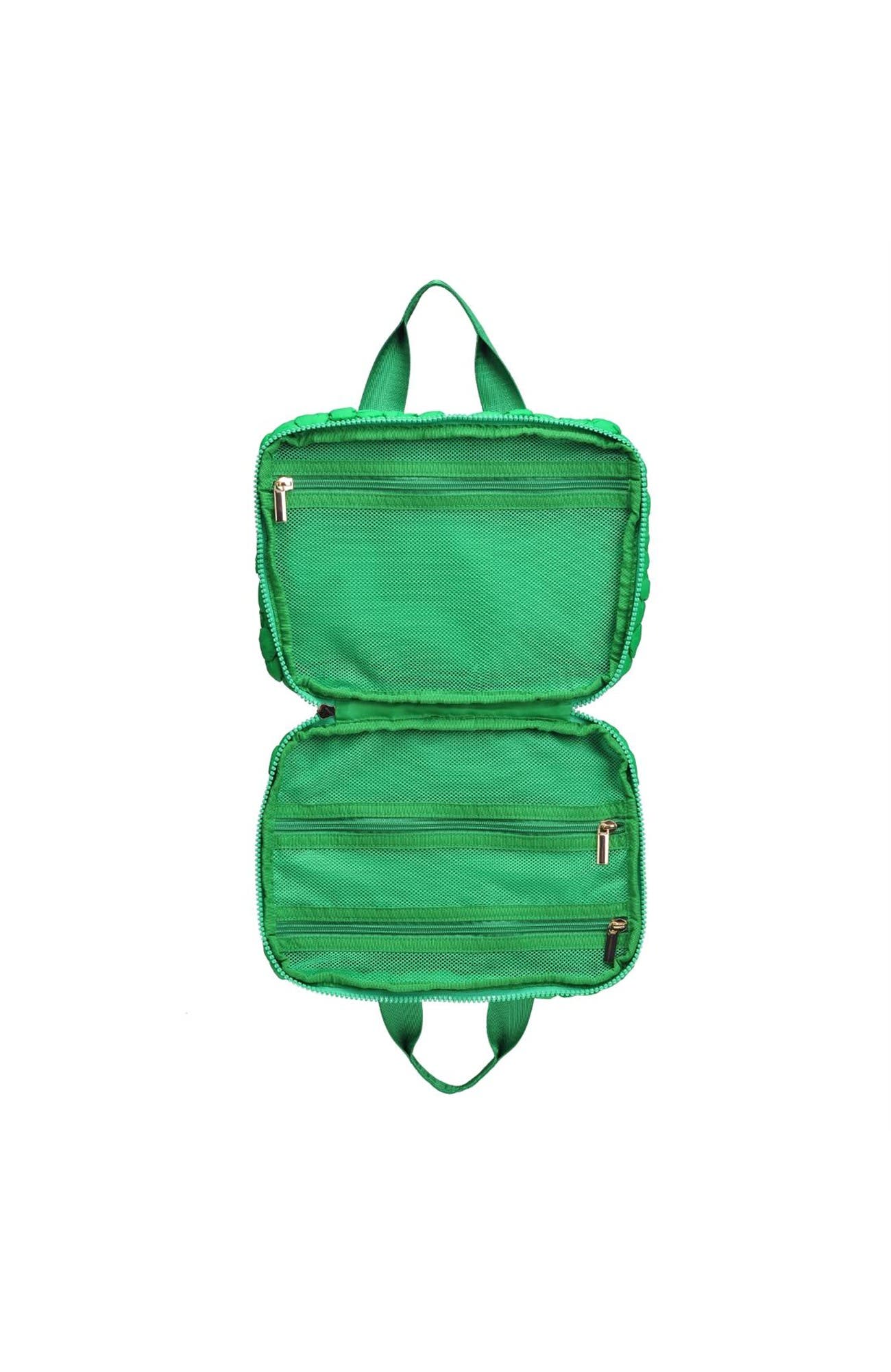 Petal Plush - Nylon Travel Organizer, Alternate, color, Kelly Green