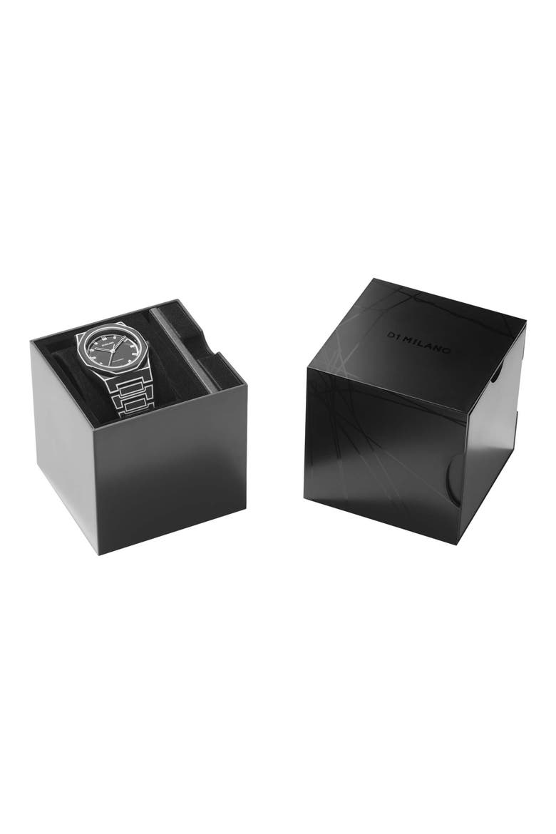 Sketch Polycarbon Bracelet Watch, 40.5mm, Alternate, color, BLACK