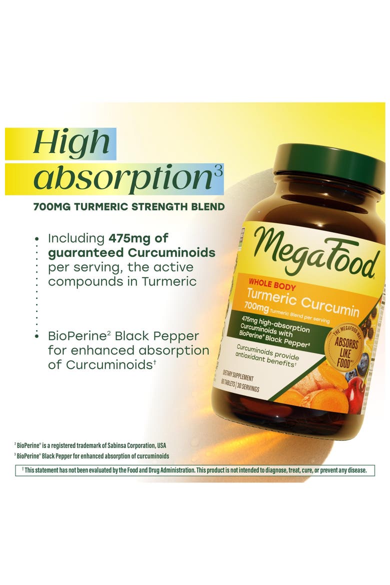 Whole Body Turmeric Curcumin Supplement with Black Pepper & Vitamin C, Vegan, 90 Tablets, Alternate, color, None