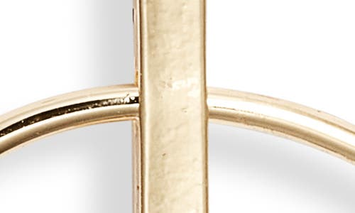 Nordstrom Oval Frontal Hoop Earrings