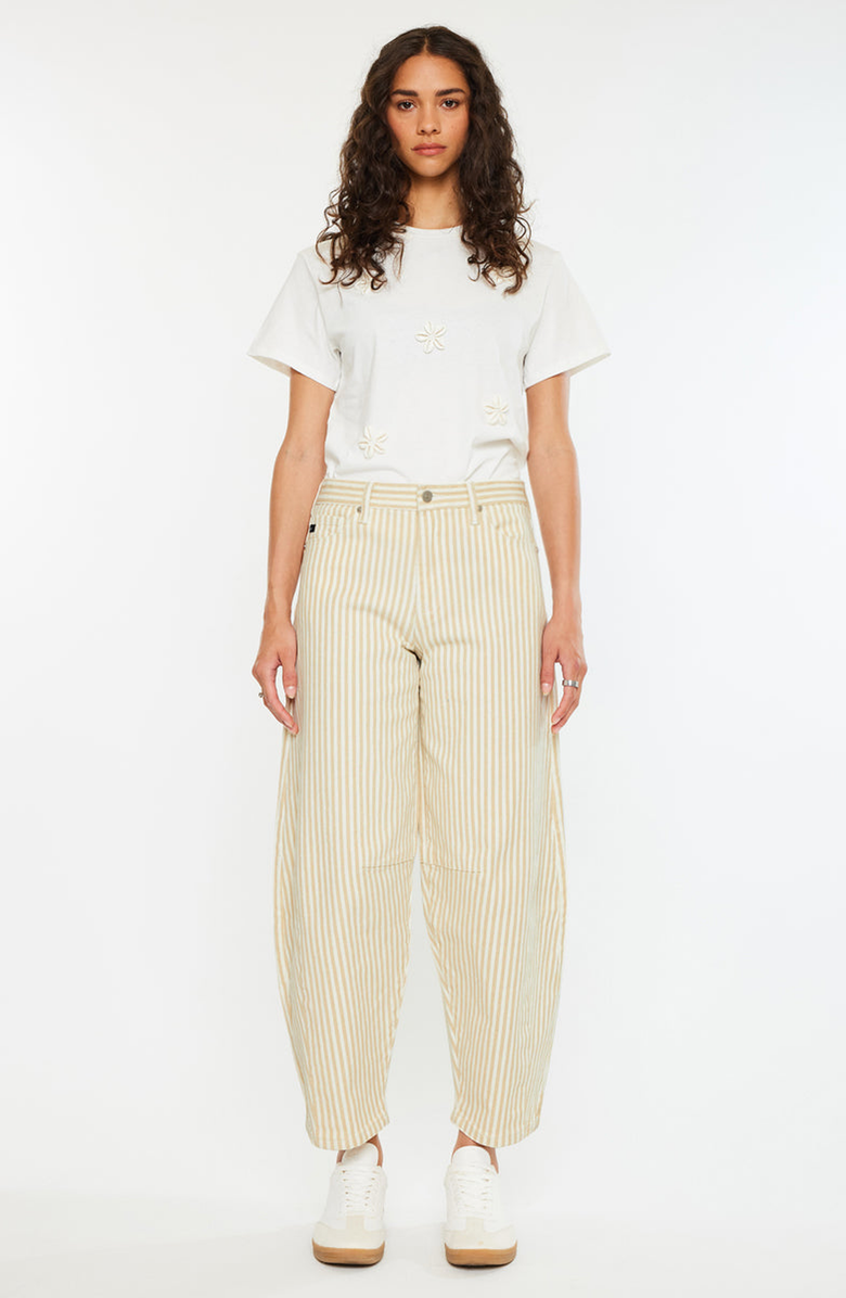 KanCan Mariana Low Slung Horseshoe Jeans, Alternate, color, Tan