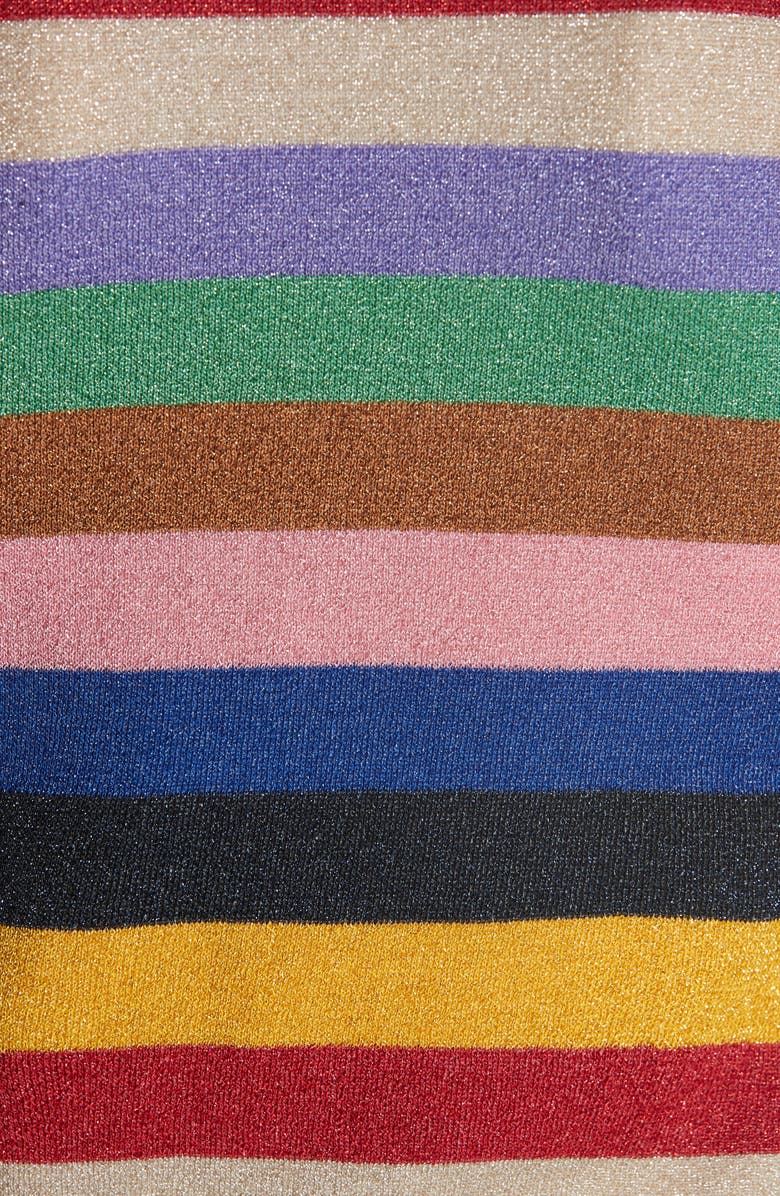 Alice + Olivia Baylor Stripe Top, Alternate, color, 