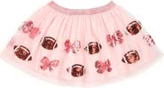 Sweet Wink Bow Football Sequin Tutu