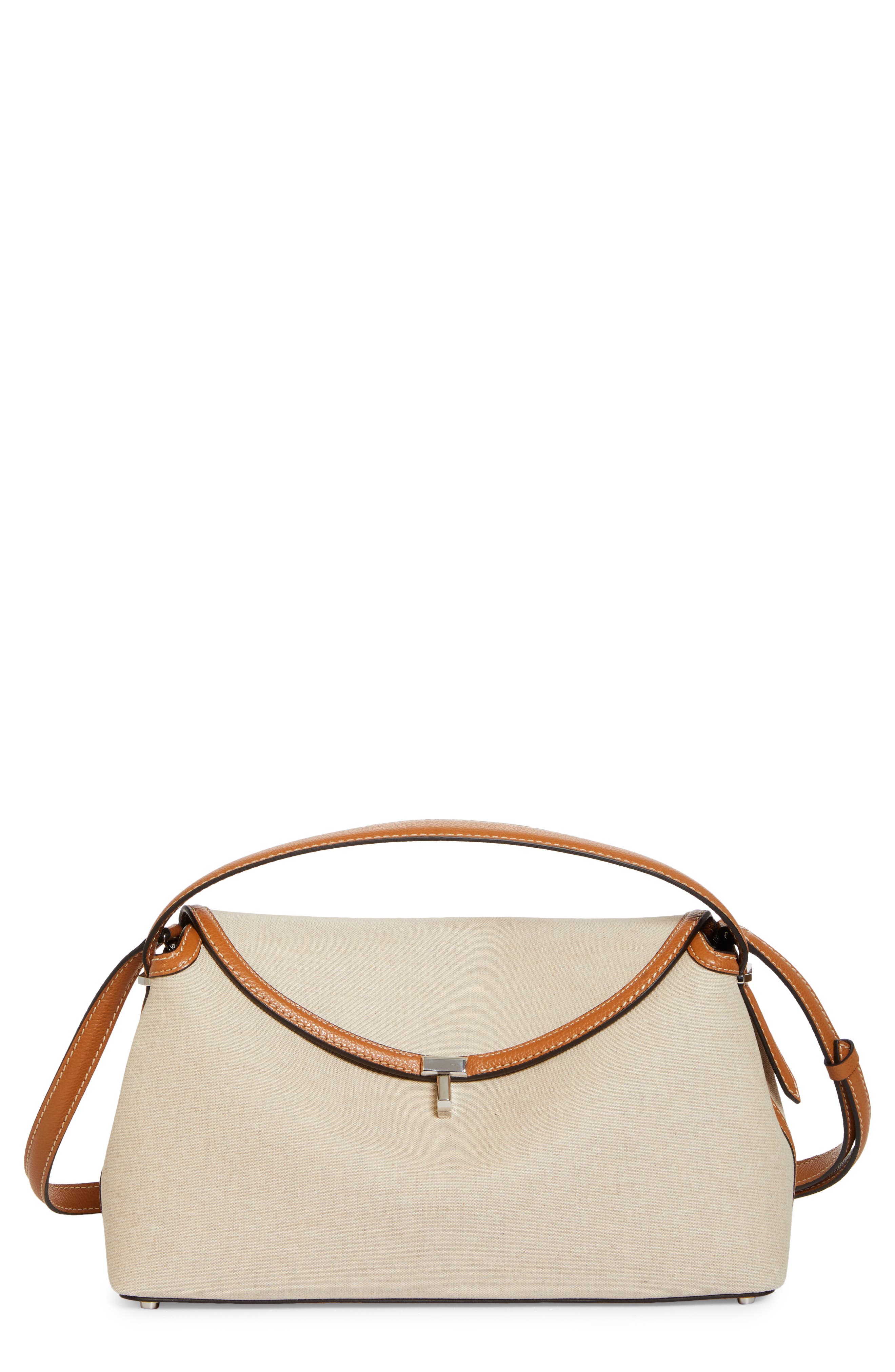 TOTEME T-Lock Canvas Top Handle Bag, Main, color, 