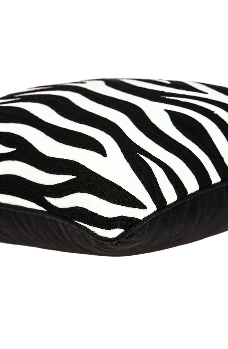 PARKLAND COLLECTION Simba Decorative Accent Pillow, Alternate, color, Black