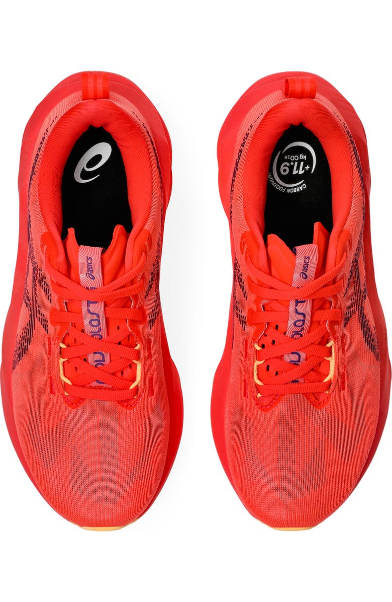 ASICS<sup>®</sup> NOVABLAST<sup>®</sup> 5 Running Shoe, Alternate, color, Flash Red/ Edo Purple