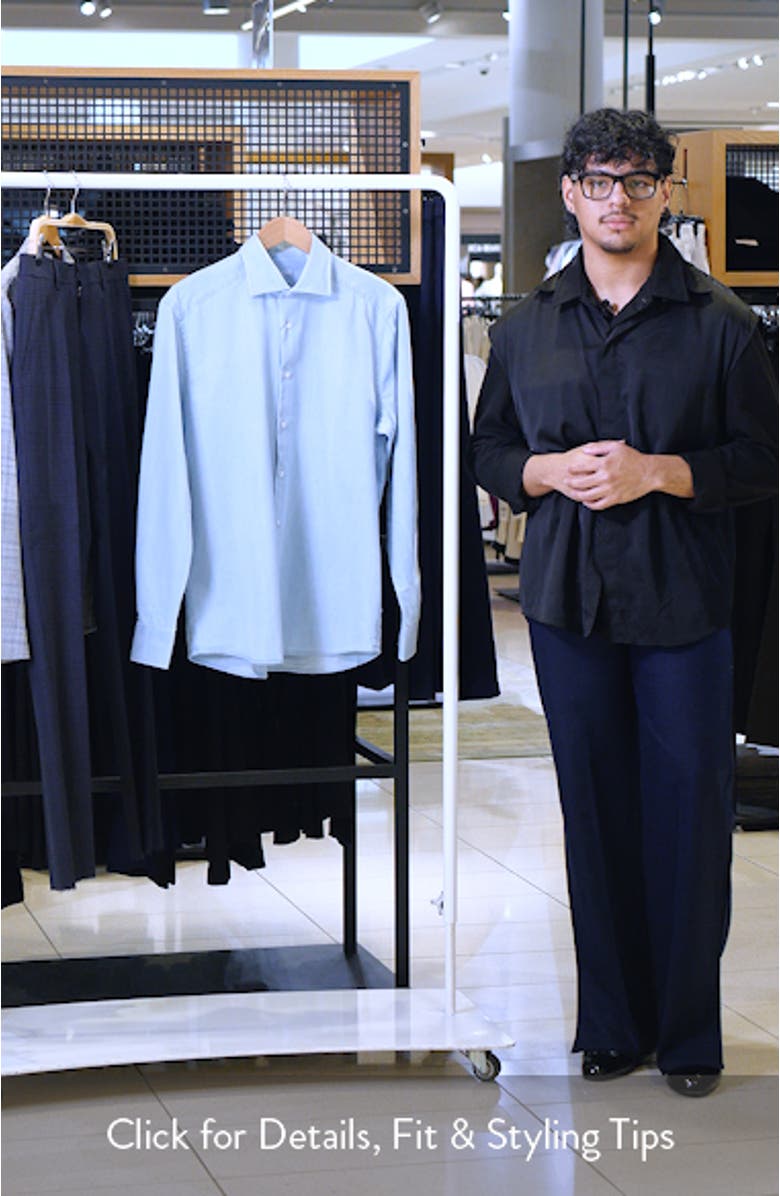 Waterton Cotton Denim Button-Up Shirt, sales video thumbnail