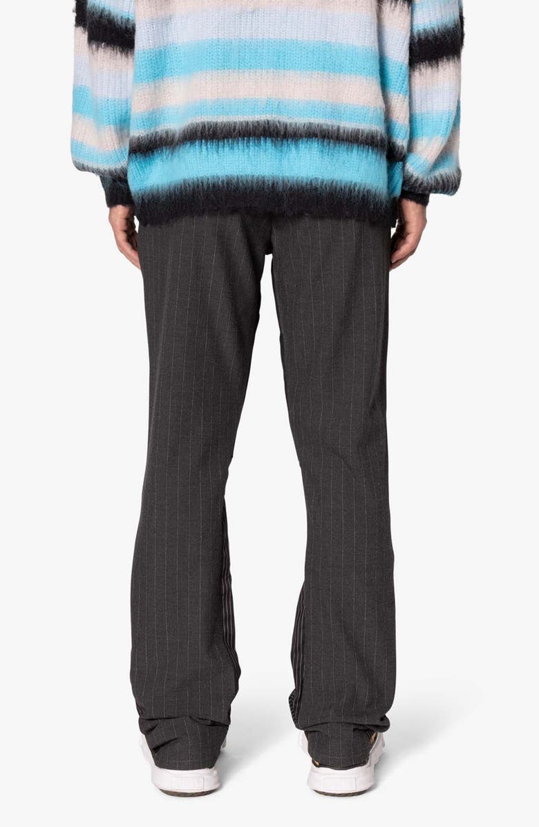 mnml Dual Tone Pinstripe Flare Pants, Alternate, color, 