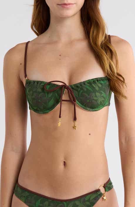 PacSun Willow Tie Front Bikini Top