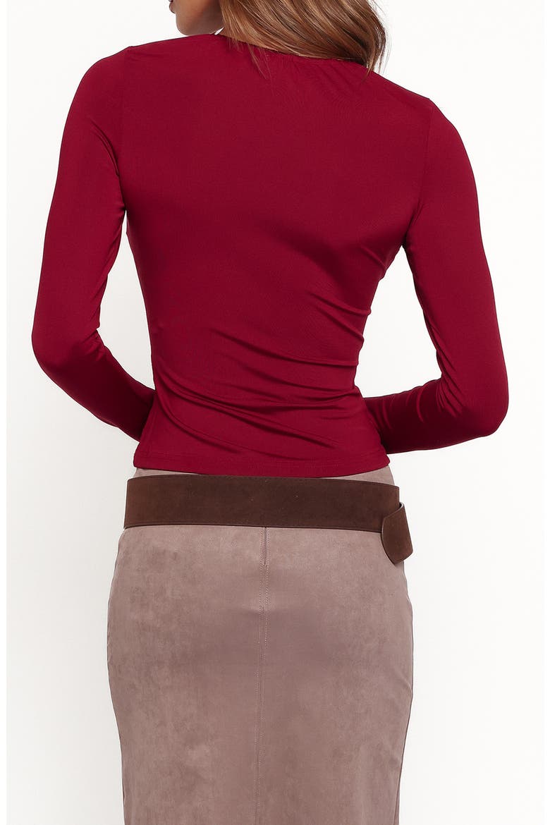 Tuscany Keyhole Top, Alternate, color, BURGUNDY