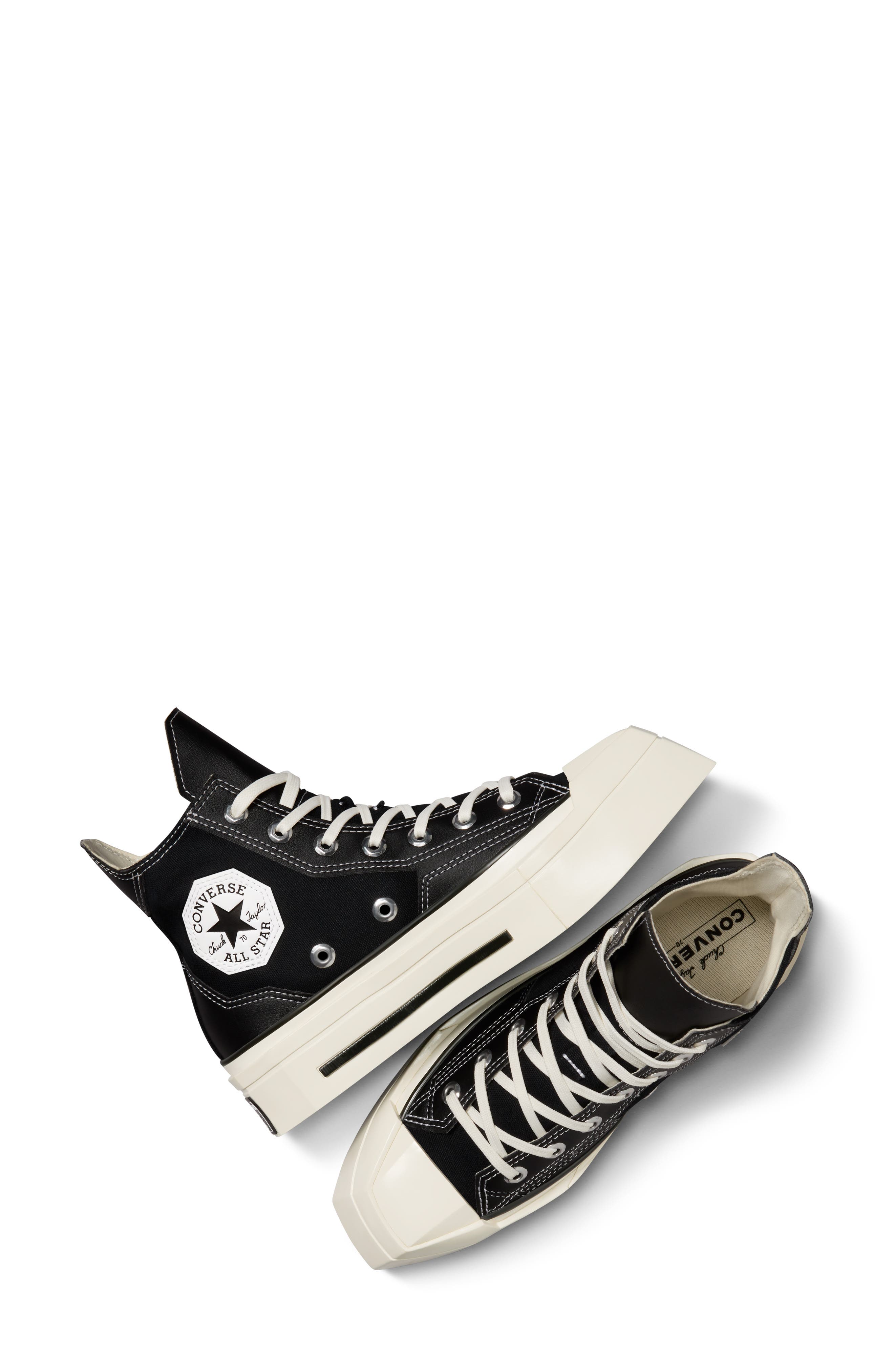 Converse Gender Inclusive Chuck 70 De Luxe Square Toe Platform High Top Sneaker, Alternate, color, 