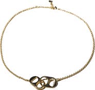 Nickel & Suede Soda Tab Necklace