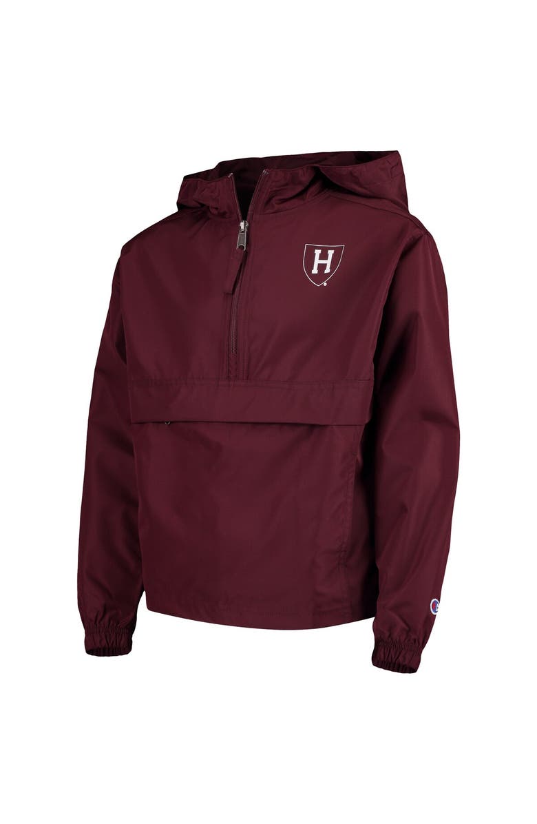 Champion Youth Champion Crimson Harvard Crimson Pack & Go Windbreaker Jacket, Alternate, color, 