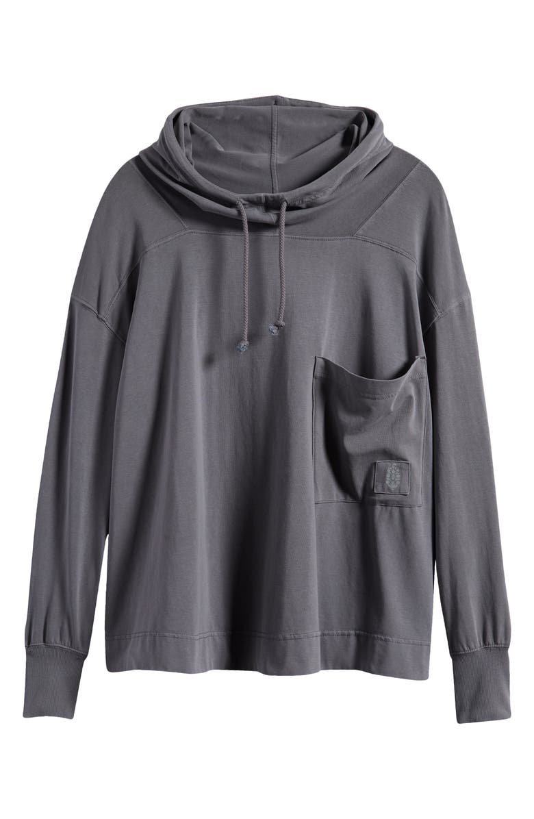 Free People FP Movement Hot Shot Stretch Cotton Fleece Hoodie, Alternate, color, 