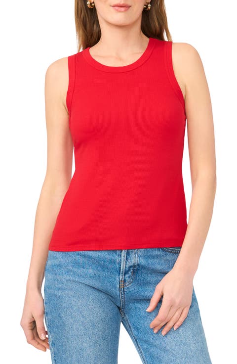 Fitted Ribbed Tank Top