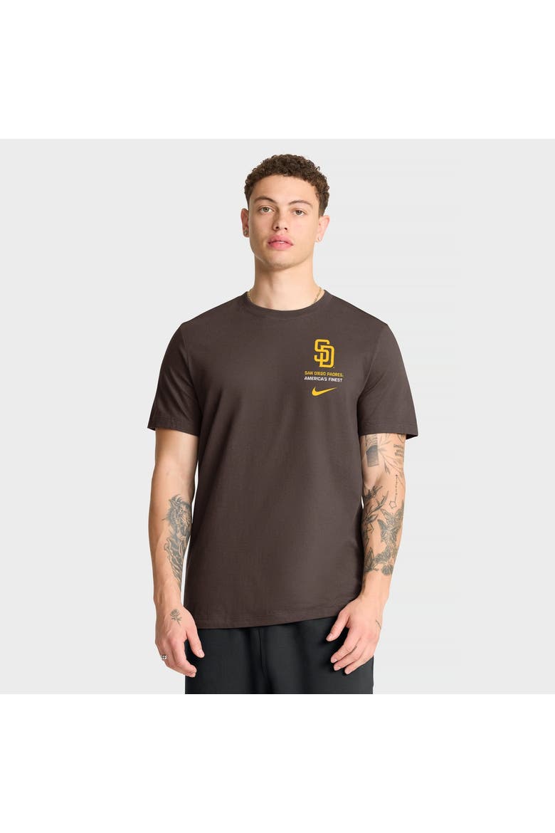 Men's Nike Brown San Diego Padres Primetime Inning T-Shirt, Main, color, Brown