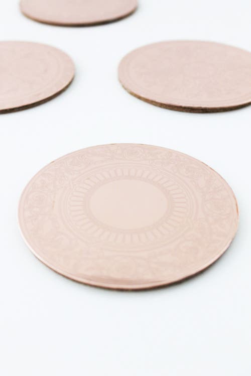 Coppermill Kitchen Vintage Inspired Copper Coasters, Set Of 4 In Copper