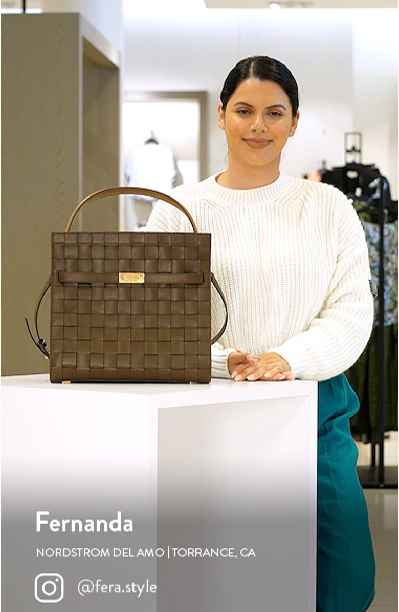 Lee Radziwill Woven Leather Double Bag, sales video thumbnail