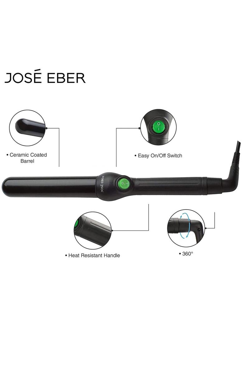 Jose Eber Clipless Curling Iron, Alternate, color, Black