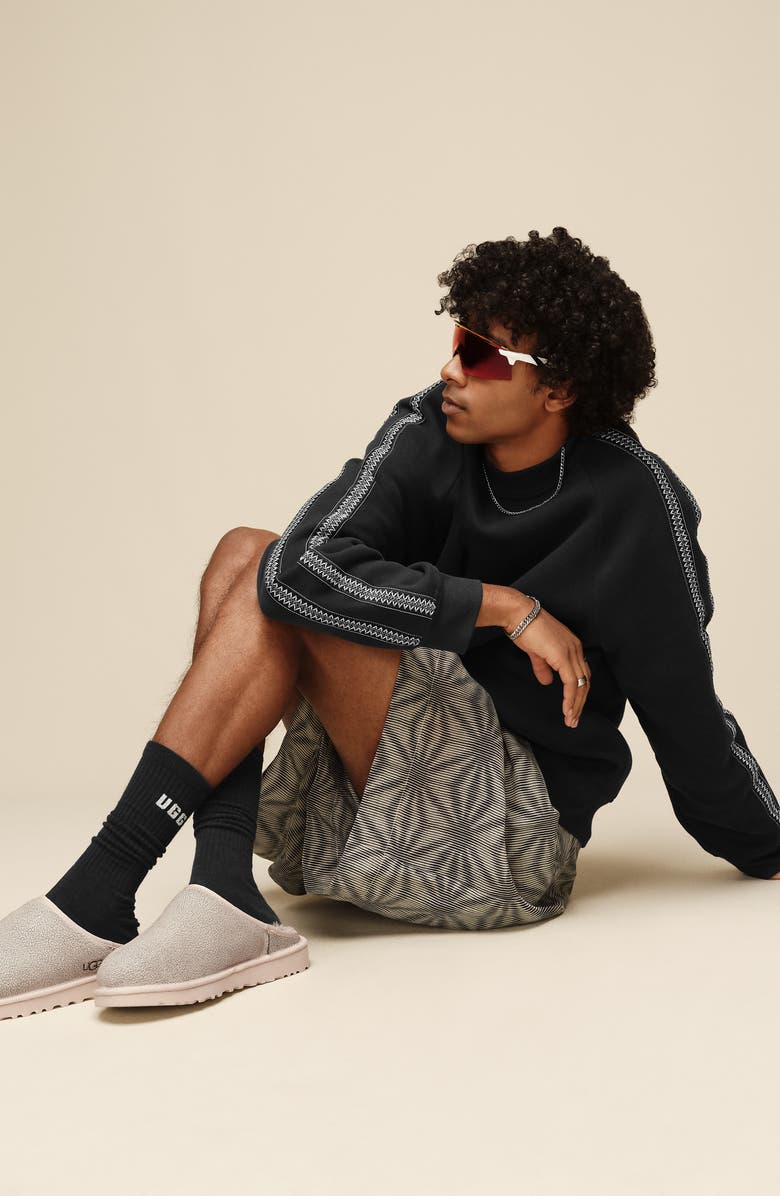 UGG<sup>®</sup> Classic Crackle Scuff Slipper, Alternate, color, Jasmine