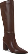 BERNESS Breanna Block Heel Faux Leather Knee High Boot