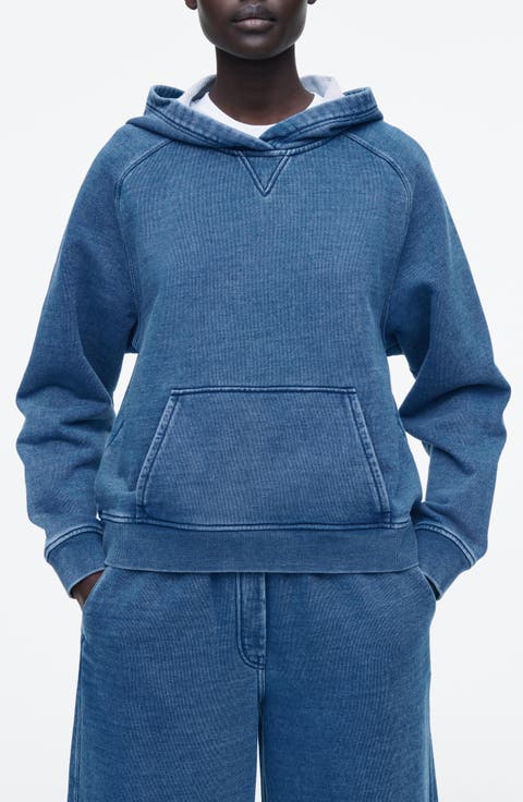 Cotton Jersey Denim Hoodie
