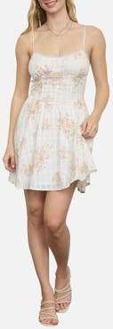 Blu Pepper Floral Print Minidress