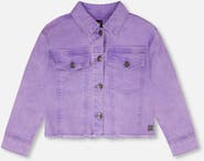 Deux par Deux Heart Embroidery Denim Jacket