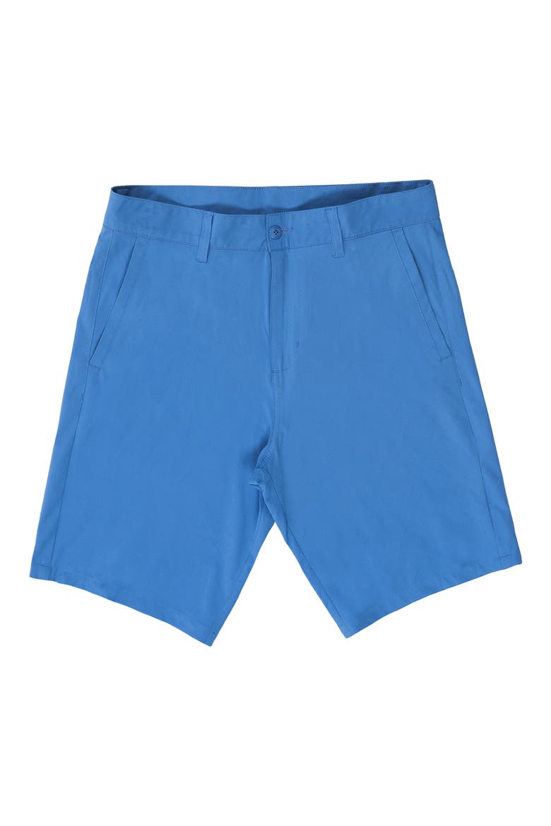 Hybrid Stretch Shorts, Main, color, DUSTY BLUE
