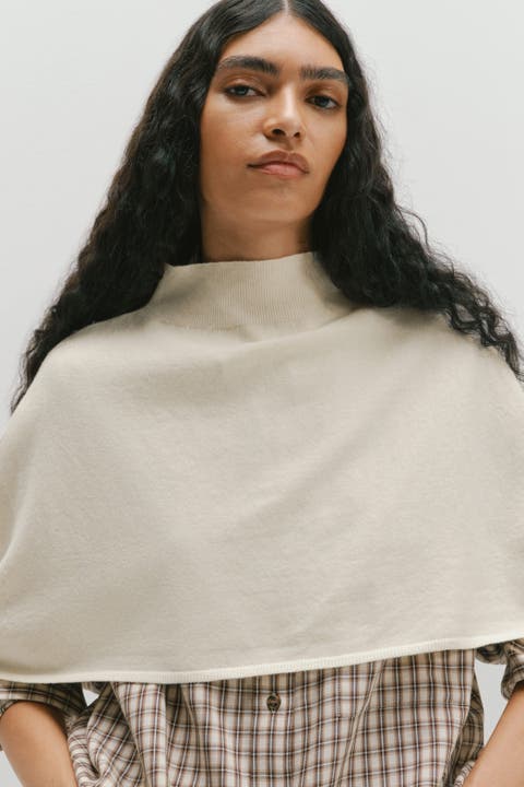 Mock Turtleneck Cape