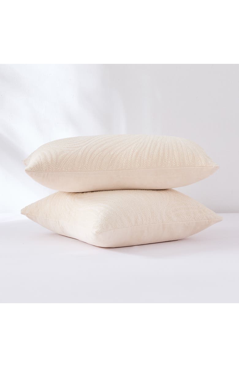 Chuks Collins x Lush Decor Swirls & Gills Pillow Cover, Alternate, color, Cream