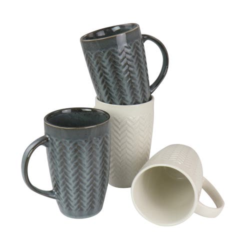 22 oz Stoneware Mug set of 4