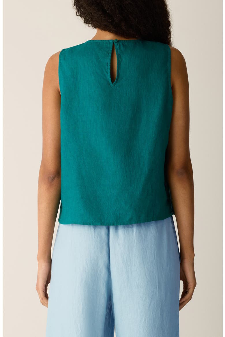 Organic Linen Shell, Alternate, color, TEAL