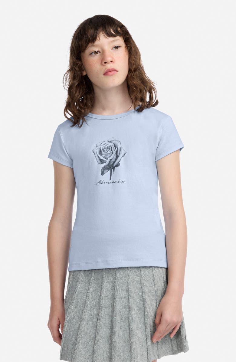 abercrombie kids Kids' Rose Logo Graphic T-Shirt, Alternate, color, Windsurfer