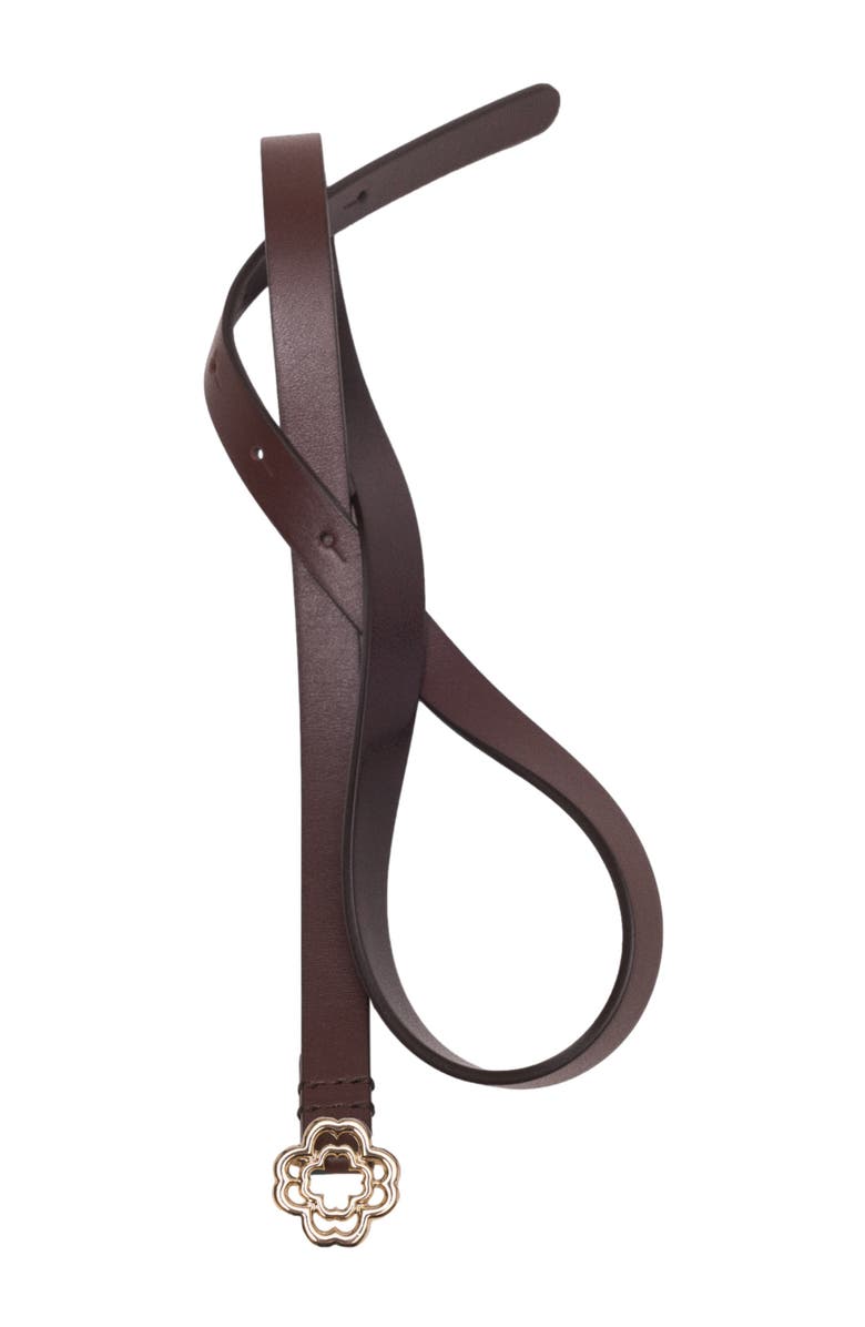 maje Slim Clover belt, Alternate, color, Dark Brown