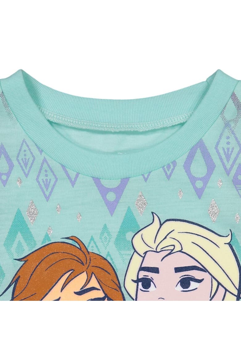 Frozen T-Shirt & Bike Shorts Set, Alternate, color, Blue