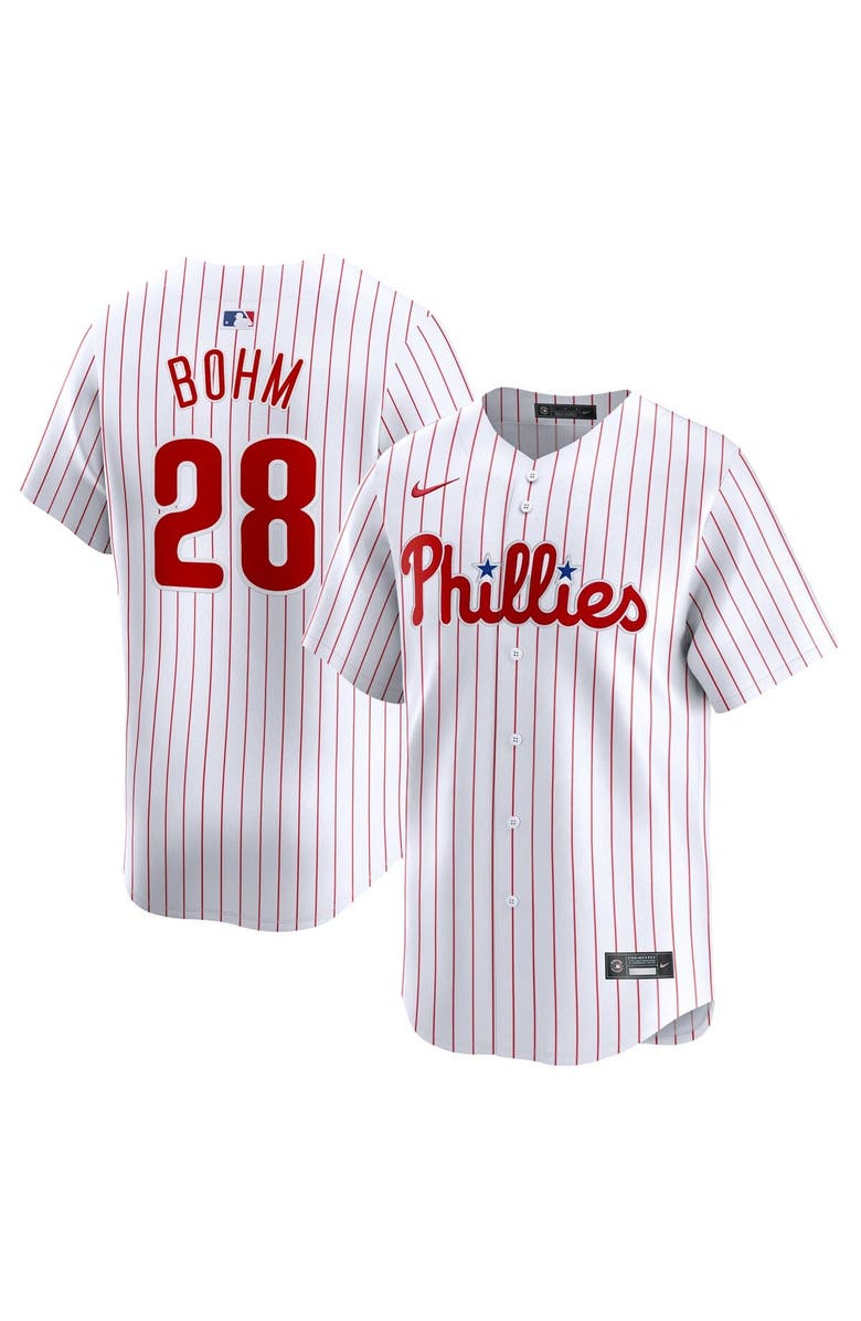 Nike Men's Nike Alec Bohm White Philadelphia Phillies Home Limited Player Jersey, Main, color, White